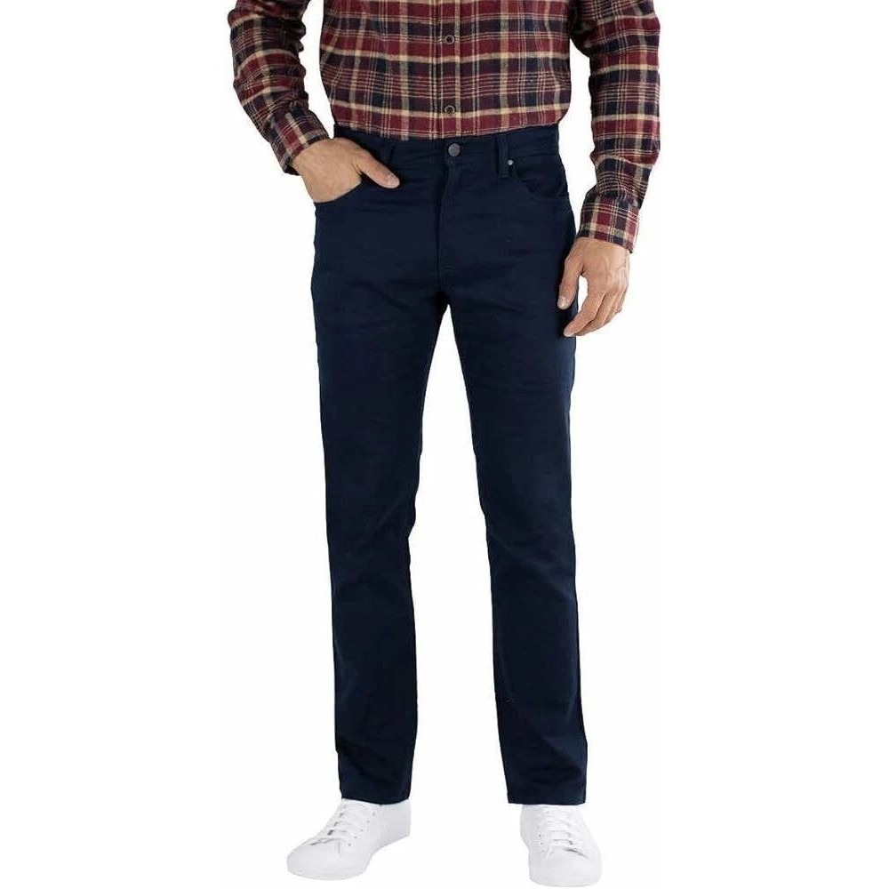 2 Pair Jachs New York Mens 32x32 Navy Gray 5 Pocket Stretch Fabric Pants - Picture 15 of 15